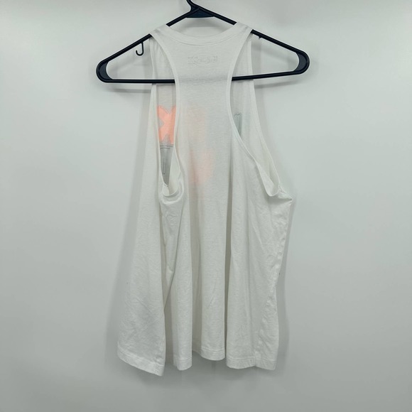 Under Armour size‎ medium loose fit white tank top wrk out balloon letter print - Picture 3 of 5